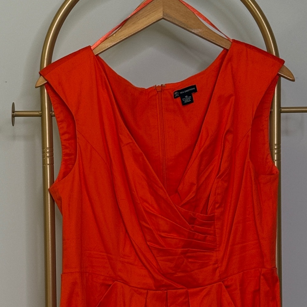 Elegant Zesty Orange Dress